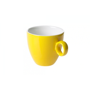 koffiekop geel bart Maastricht Porselein
